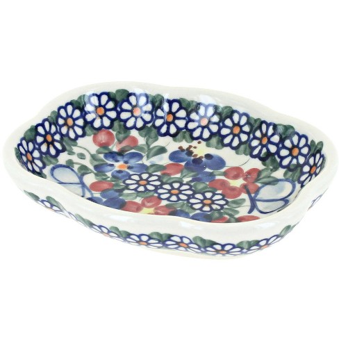 Blue Rose Polish Pottery 85 Vena Soap Dish - image 1 of 1