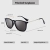 Anna-Kaci Women's Trendy Square Metal Arm Sunglasses - 4 of 4