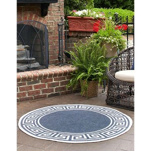 Unique Loom Outdoor Coastal Collection Area Rug - Caye (' " x ' "  ) - 1 of 4
