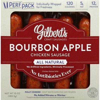 Gilbert's Craft Sausage Bourbon Apple Chicken Sausage -10oz
