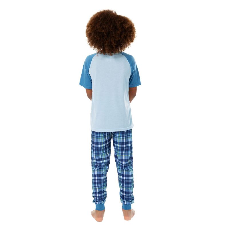 Sleep On It Boys 2-Piece Short-Sleeve Jersey Pajama Pants Set, 6 of 8