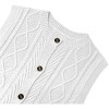 Clearlove Kid Girls Sweater Vest Sleeveless Button Down Knit Cardigan School Uniform Sweater Vest Top - 3 of 4