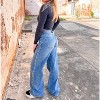 Women's Berkley Pearl Stud High Rise Wide Jeans - Vibrant Miu - 2 of 4
