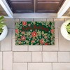Stupell Industries Holiday Poinsettia Greeting Printed Outdoor Door Mat, design by Jenny Faw, 18"x30" - 4 of 4