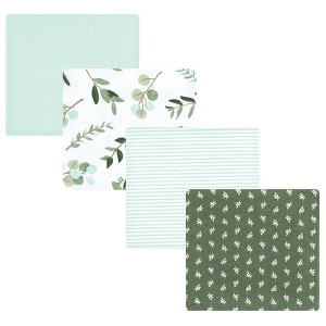 Luvable Friends Hudson Baby Flannel Receiving Blankets 4pk - 1 of 2
