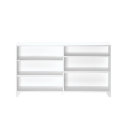 Max & Lily White 6-Shelf Solid Wood Kids Bookcase