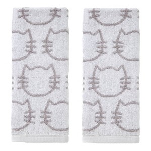 SKL Home 2pk Cat Hand Towel Set - 1 of 4