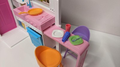 Barbie Getaway House Playset With 4 Play Areas And 11 Decor Accessories ...