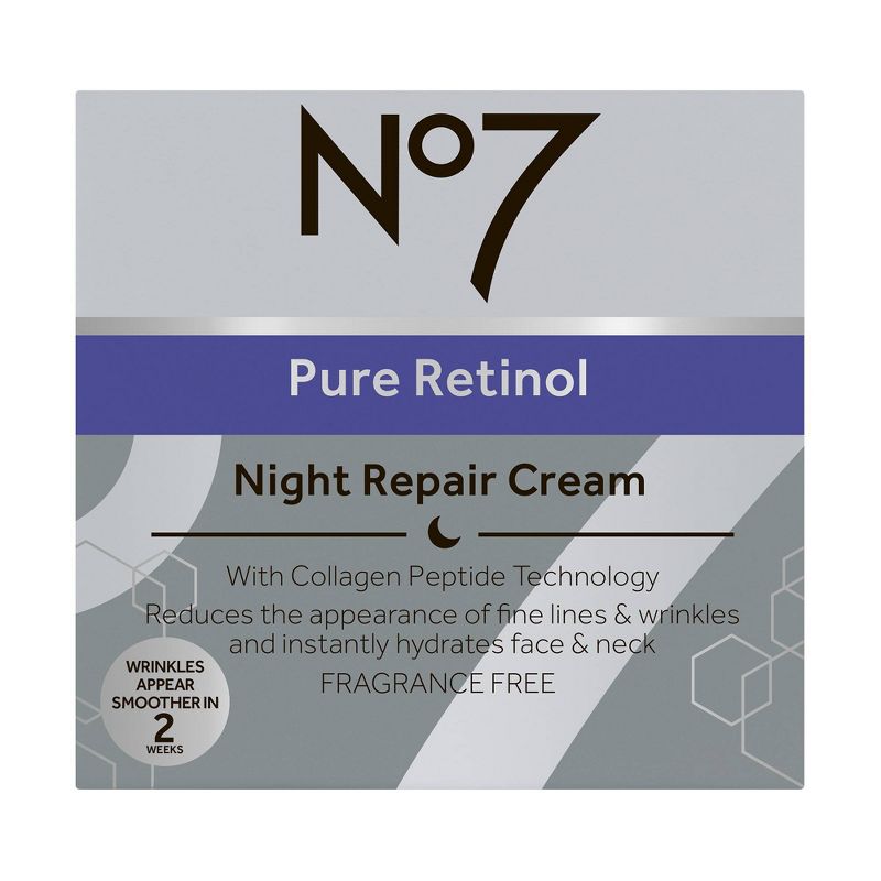 No7 Pure Retinol Night Repair Cream - 1.69 fl oz, 5 of 10