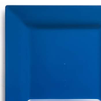 Smarty Had A Party 6.5" Midnight Blue Square Plastic Cake Plates (120 Plates)