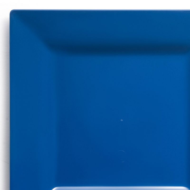 Smarty Had A Party 6.5" Midnight Blue Square Plastic Cake Plates (120 Plates), 1 of 5