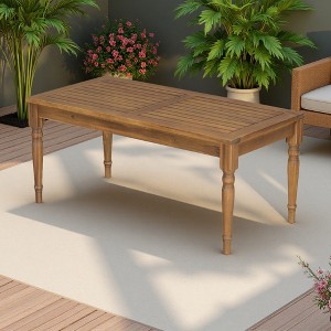 40" Acacia Outdoor Coffee Table - 1 of 4