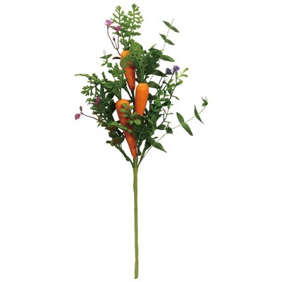 Transpac Carrot Floral Pick Home Decorations Easter