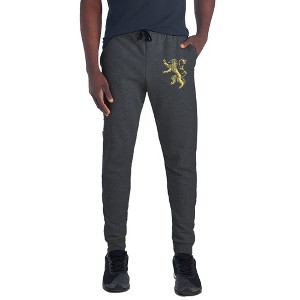 Game of Thrones Lanister Sigil Unisex Jogger Sweatpants with Pockets for Men and Women Charcoal - 1 of 4