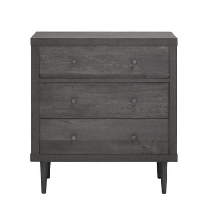 NicBex 3 Drawers Dresser for Bedroom,Chest of Drawers with Round Knobs Design,Modern Freestanding Dresser,Storage Dressers for Bedroom
