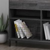 SKRAN Modern Bookcases, 3 Tier Shelves, 31.5" High Cubby Storage Organizer for Most Books, Vertical or Horizontal Use Available, Grey & Oak - 4 of 4