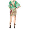 LA LEELA Women's Loose Mini Beachwear Swim Suit Holiday Swimwear Summer Bathing Suit Cover-up Mini Swing Dress - 4 of 4