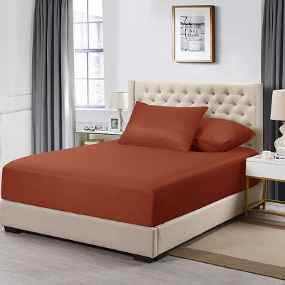 Fitted Sheet Only - Extra Deep Pocket up to 16" No-Pop Off Elastic Bottom Sheets Ultra-Soft Brushed Microfiber - Cotton Passion