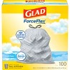 Glad ForceFlex Tall Kitchen Drawstring Trash Bags - Febreze Fresh Clean - 13 Gallon - 2 of 4