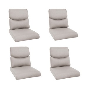 Buenhomino Deep Seat Outdoor Cushion Set 25"x22",Bench Outdoor Chair Cushion, Outdoor High Back Chair Cushion Seat Pad for Patio Furniture - 1 of 4