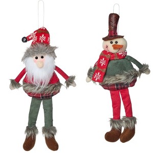 The Lakeside Collection Ready for Winter Woodsy Figure or Set of 2 Ornaments - 1 of 4