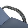 Resenkos Chaise Lounge Chair Set, Outdoor Sectional Furniture, PE Rattan, Gray - 4 of 4