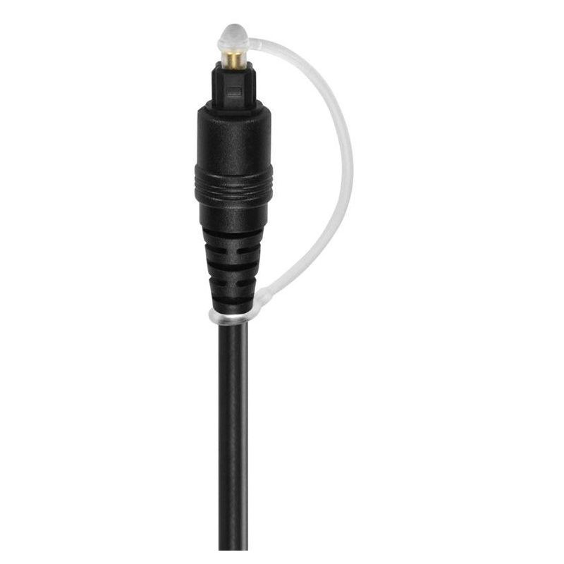 Monoprice Digital Optical Audio Cable - 6 Feet - Black | S/PDIF (Toslink) 5.0mm Ouside Diameter, Gold plated ferrule, 4 of 7