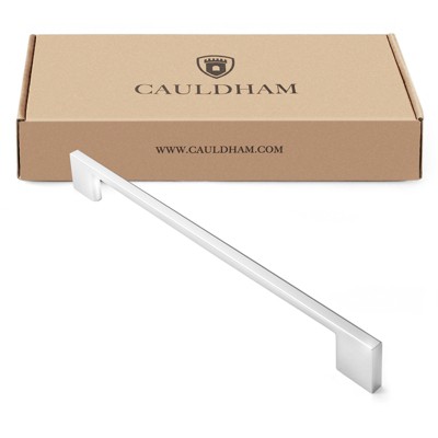 Polished Chrome Modern Cabinet Pulls with Mounting Hardware, 10 Pack