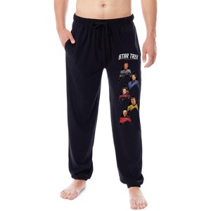 Star Trek Mens' TV Show Series Characters Sleep Jogger Pajama Pants Black - 1 of 3