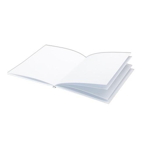 Blank book white cover 6 x 8,5 in Stock Photo by ©kropic 86315412
