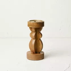Medium Wood Candleholder - Opalhouse™ designed with Jungalow™