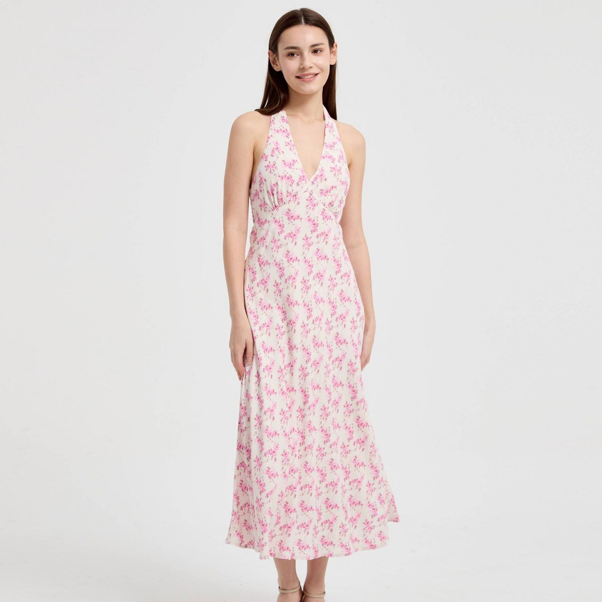 Women's Smocked Midi A-Line Dress - A New Day™ - thumbnail 4