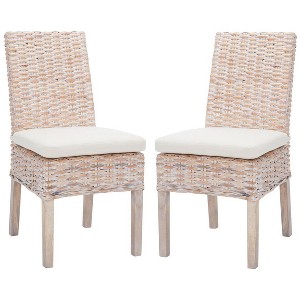 Sanibel Side Chair With Cushion (Set Of 2)  - Safavieh - 1 of 4