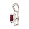 Black Bow Jewelry Rhodium Plated Sterling Silver, Diamond & Gemstone Pendant, 10mm - 2 of 4