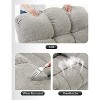 Jojoka Oversized Swivel Rock Recliner Sofa, 360° Swivel, Extra Wide Manual Recliner with Footrest, Chenille Upholstery - 4 of 4
