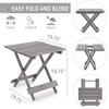 VASIP Compact Wooden Folding Table , Lightweight & Portable Durable Wood Square Table for Patio, Garden, Beach, Camping & Picnic - 4 of 4