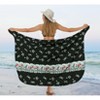 LA LEELA Women's Beachwear Bikini Wrap Bathing suit Pirates Skull Beach Wraps Sarong Coverupss Cover Up - 4 of 4