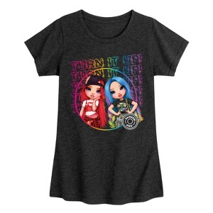 Girls' - Rainbow High - Turn It Up Fitted Short Sleeve Graphic T-Shirt - 1 of 4
