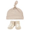 Hudson Baby Unisex Cap and Socks Set, Modern Giraffe, 0-9 Months - 4 of 4