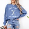 Simply Sage Market Women's Pine Valley Ski Lodge Long Sleeve Garment Dyed Tee - 2 of 4