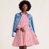 Lands' End Women's Poplin Button Front Dress with Godets - 4 of 4