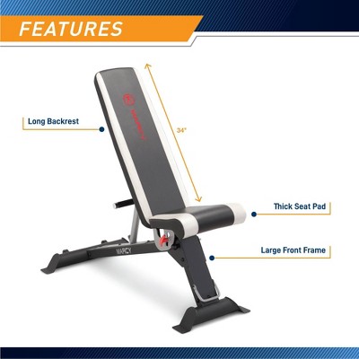 Adjustable Gray and Black Steel Olympic Weight Bench