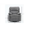 Remote Power Lift Heated Massage Recliner Chair for Seniors,37.4"W Corduroy Sofa with Cup Holder & Side Pockets for Living Room-Baofuwish - 4 of 4