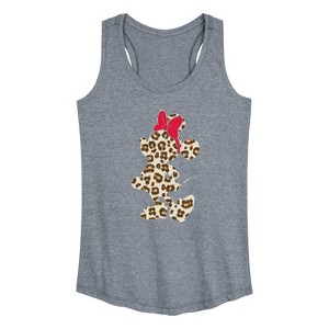 Women's - Disney - Minnie Leopard Fill Graphic Racerback Tank - 1 of 4