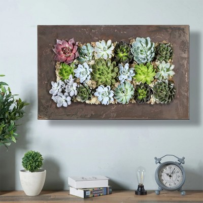 Rustic Galvanized Steel and Zinc 18-Pocket Succulent Planter