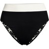 Lands' End Women's Chlorine Resistant Reversible Ultra High Leg High Waisted Bikini Swim Bottoms - 3 of 4