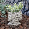 Esterno 2-Headed Gemini Planter; 2-Section Garden Pot Zodiac Home Decor - 4 of 4