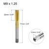 Unique Bargains Metric High Speed Steel Ti-coated Straight Flutes Thread Tapping Thread Milling Tap - 2 of 4