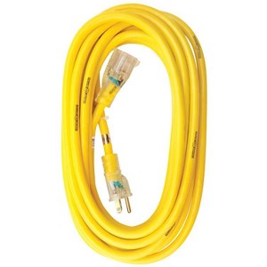 Yellow Jacket Outdoor 25 ft. L Yellow Extension Cord 12/3 SJTW - 1 of 1