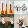 LunaLulinlk 20 Pcs Self Adhesive Wall Hooks No Drill Hooks for Hanging, No-Trace Sticker Frame Hangers without Nails Heavy Duty Adhesive Wall Hooks - 3 of 4